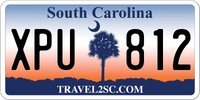 SC license plate XPU812