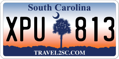 SC license plate XPU813