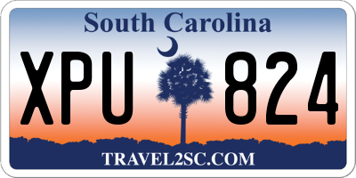 SC license plate XPU824