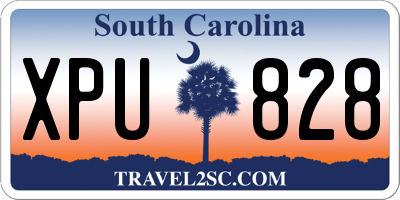 SC license plate XPU828