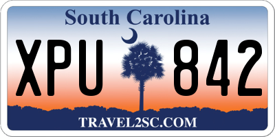 SC license plate XPU842