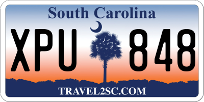 SC license plate XPU848