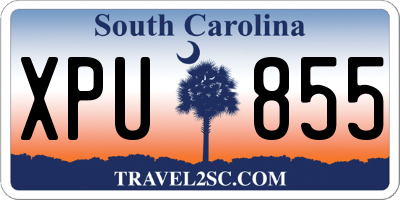 SC license plate XPU855