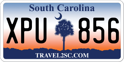 SC license plate XPU856