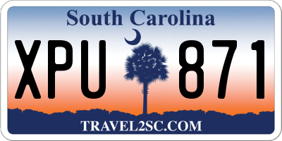 SC license plate XPU871
