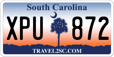 SC license plate XPU872