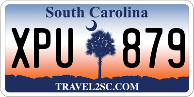 SC license plate XPU879