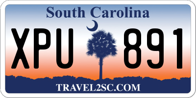 SC license plate XPU891
