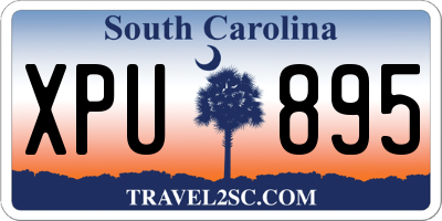 SC license plate XPU895