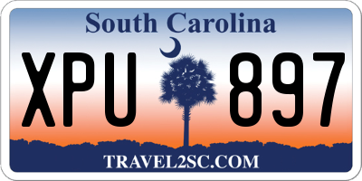 SC license plate XPU897
