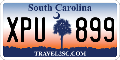 SC license plate XPU899