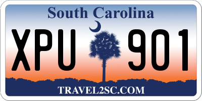 SC license plate XPU901