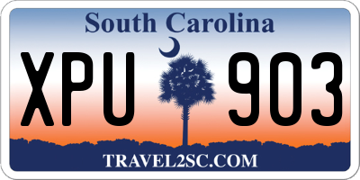 SC license plate XPU903