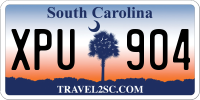 SC license plate XPU904