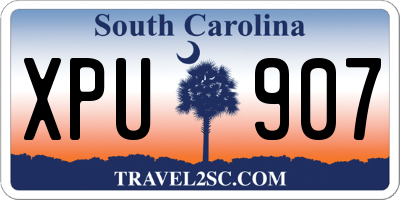 SC license plate XPU907