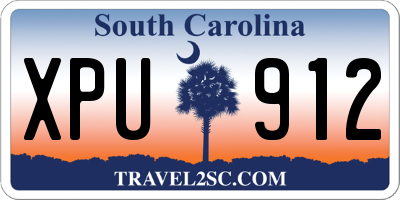SC license plate XPU912