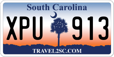 SC license plate XPU913