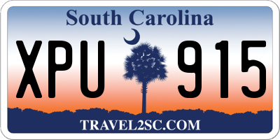 SC license plate XPU915
