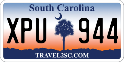 SC license plate XPU944