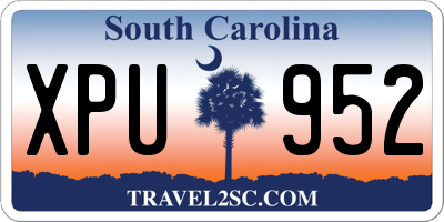 SC license plate XPU952