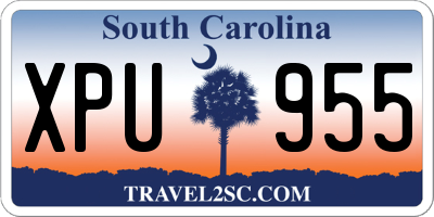 SC license plate XPU955