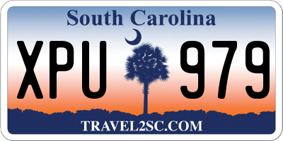 SC license plate XPU979