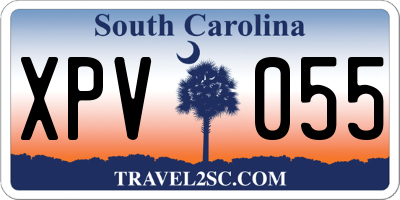 SC license plate XPV055
