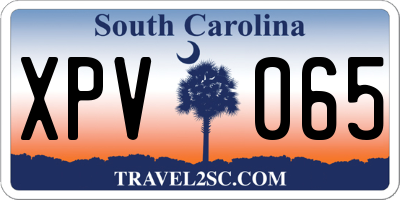 SC license plate XPV065