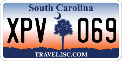 SC license plate XPV069