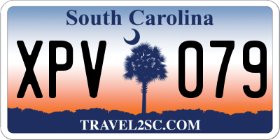 SC license plate XPV079