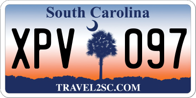 SC license plate XPV097