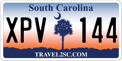 SC license plate XPV144
