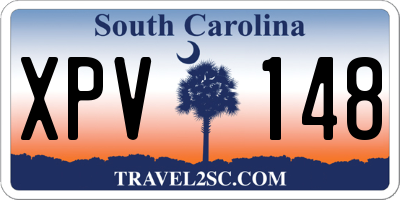 SC license plate XPV148