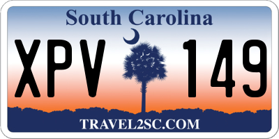 SC license plate XPV149