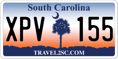 SC license plate XPV155