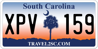SC license plate XPV159