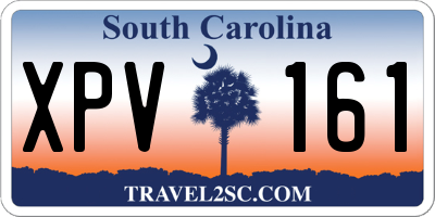 SC license plate XPV161