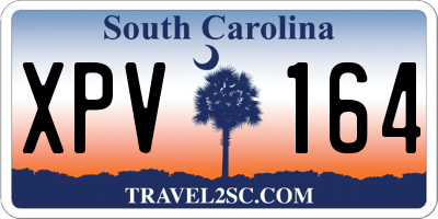 SC license plate XPV164