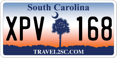 SC license plate XPV168
