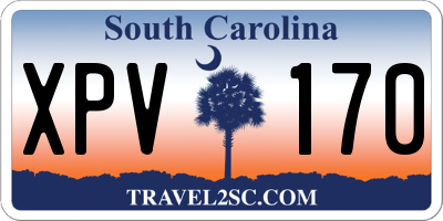 SC license plate XPV170