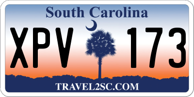 SC license plate XPV173
