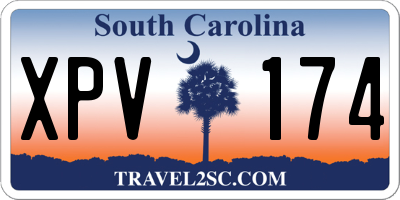 SC license plate XPV174