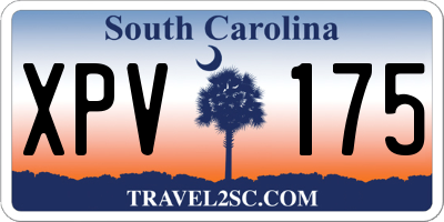 SC license plate XPV175