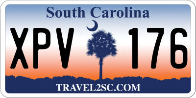 SC license plate XPV176