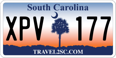 SC license plate XPV177