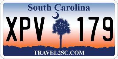 SC license plate XPV179