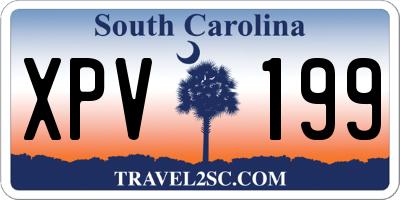 SC license plate XPV199