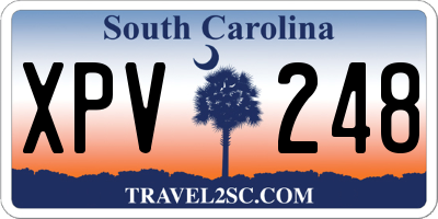SC license plate XPV248