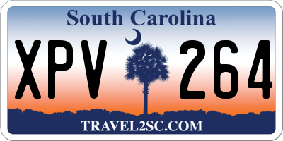 SC license plate XPV264