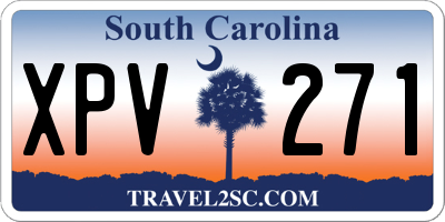 SC license plate XPV271